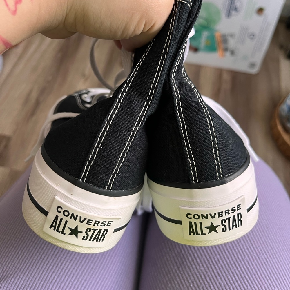 Platform Converse Canvas Like New - image 8